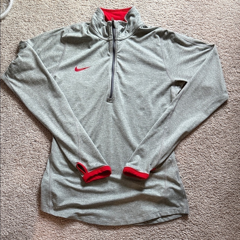 Nike Women's Swift Dri-FIT Zip Running Pullover